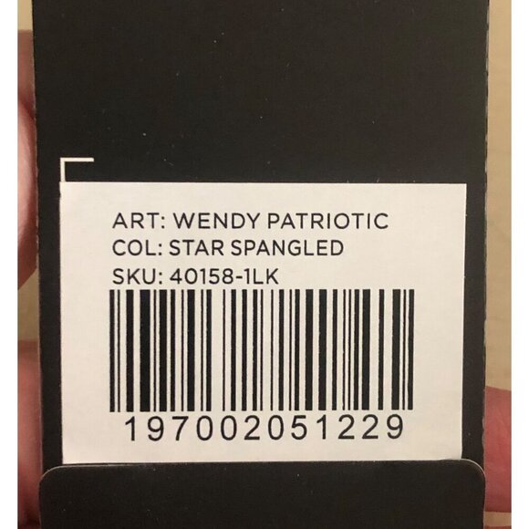 NWB Women's Hey Dude Shoe Size 9 Wendy Patriotic Red White Blue - Picture 10 of 10